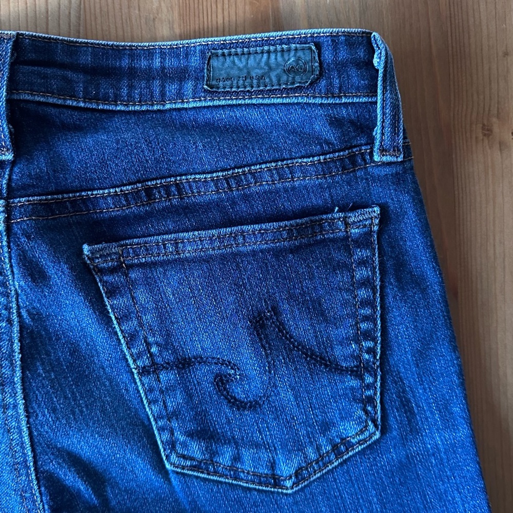 AG “The Stevie Roll-Up” slim straight cuffed blue jeans Size 26 - Picture 7 of 12